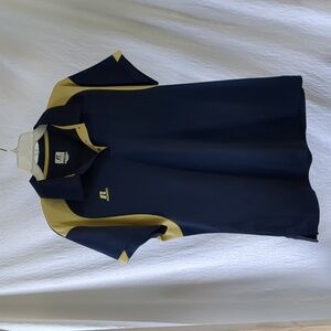 Russell Athletic Women's Dri-Power Navy & Gold Polo Size L